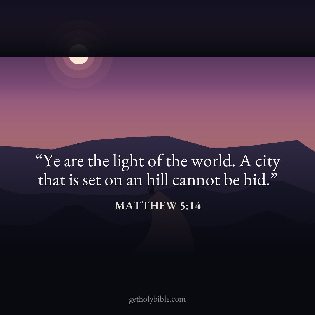 Verse of the Day — Matthew 5:14