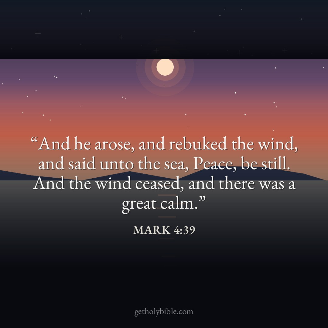 Verse of the Day — Mark 4:39
