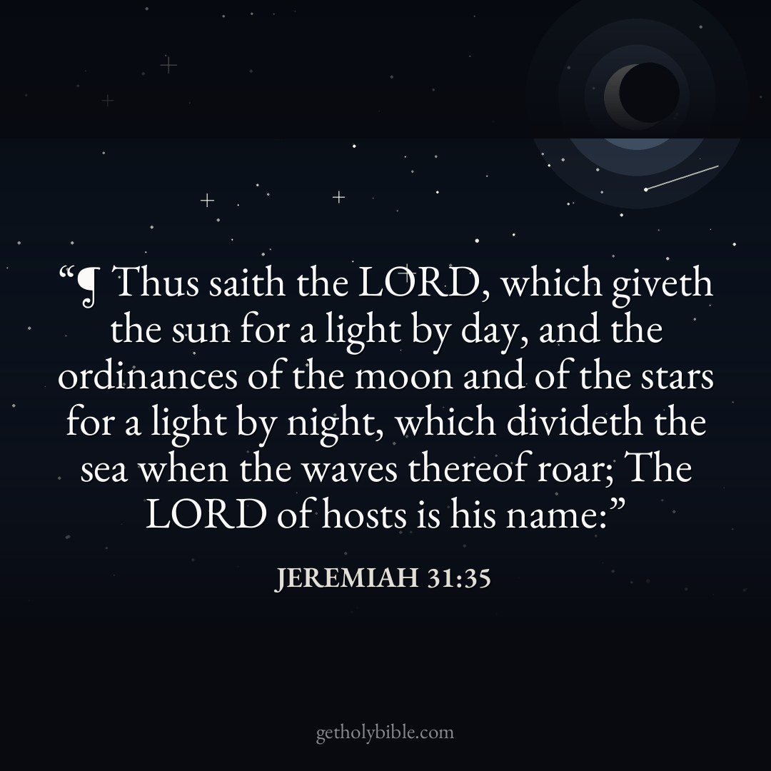 Verse of the Day — Jeremiah 31:35