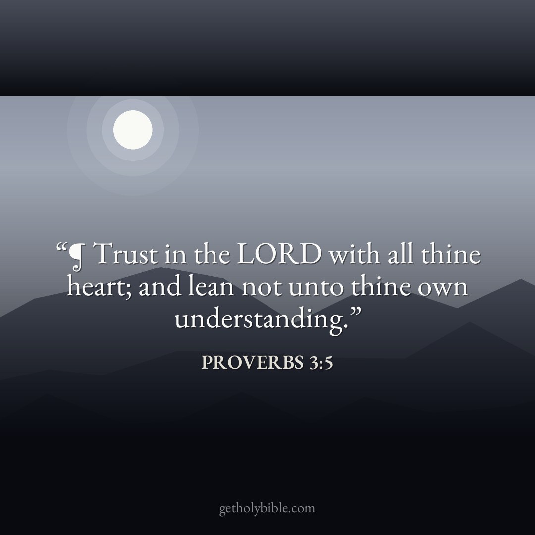 Verse of the Day — Proverbs 3:5