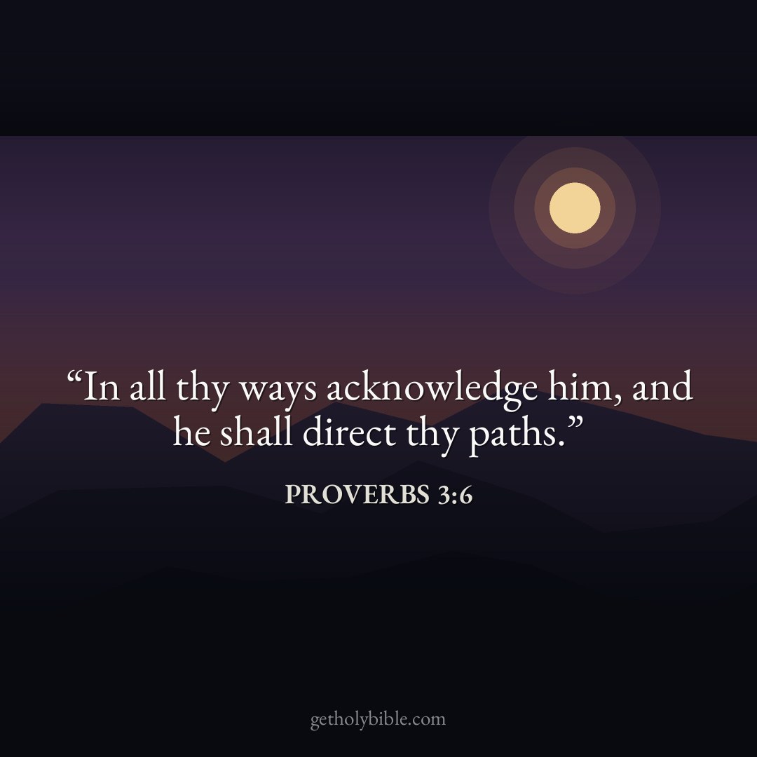 Verse of the Day — Proverbs 3:6