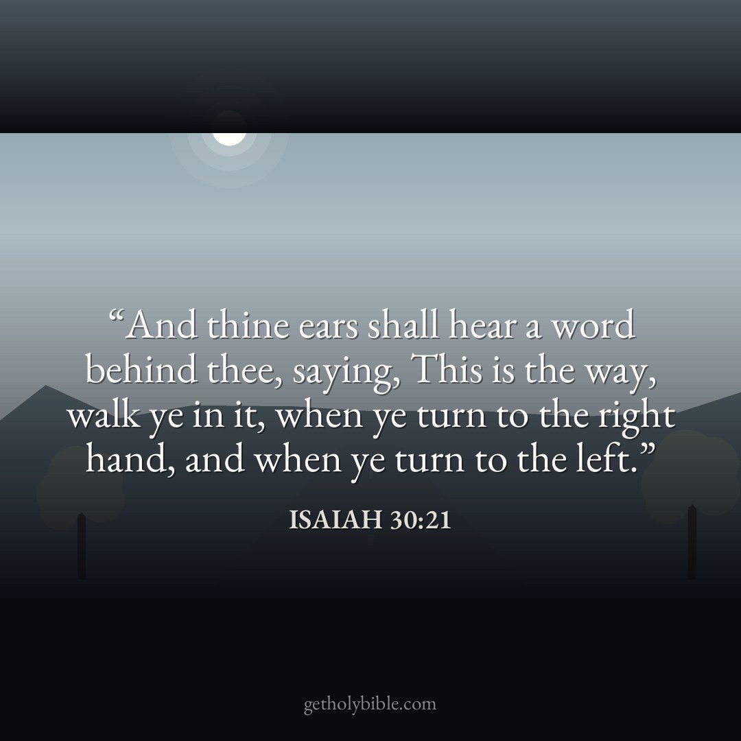Verse of the Day — Isaiah 30:21
