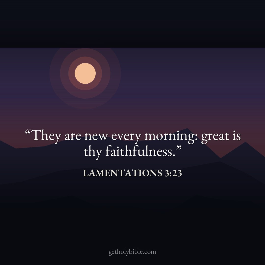 Verse of the Day — Lamentations 3:23