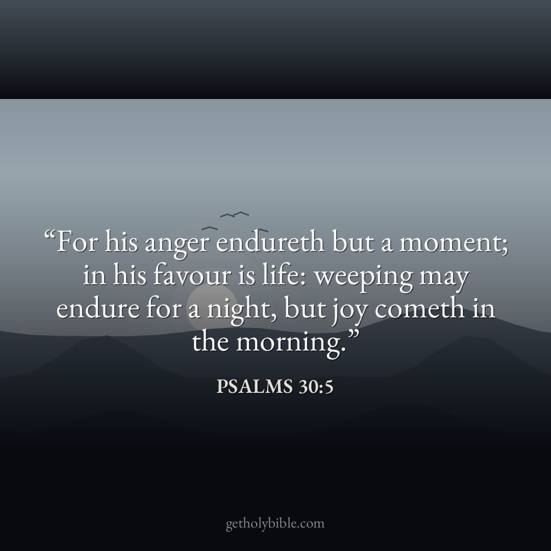 Verse of the Day — Psalms 30:5