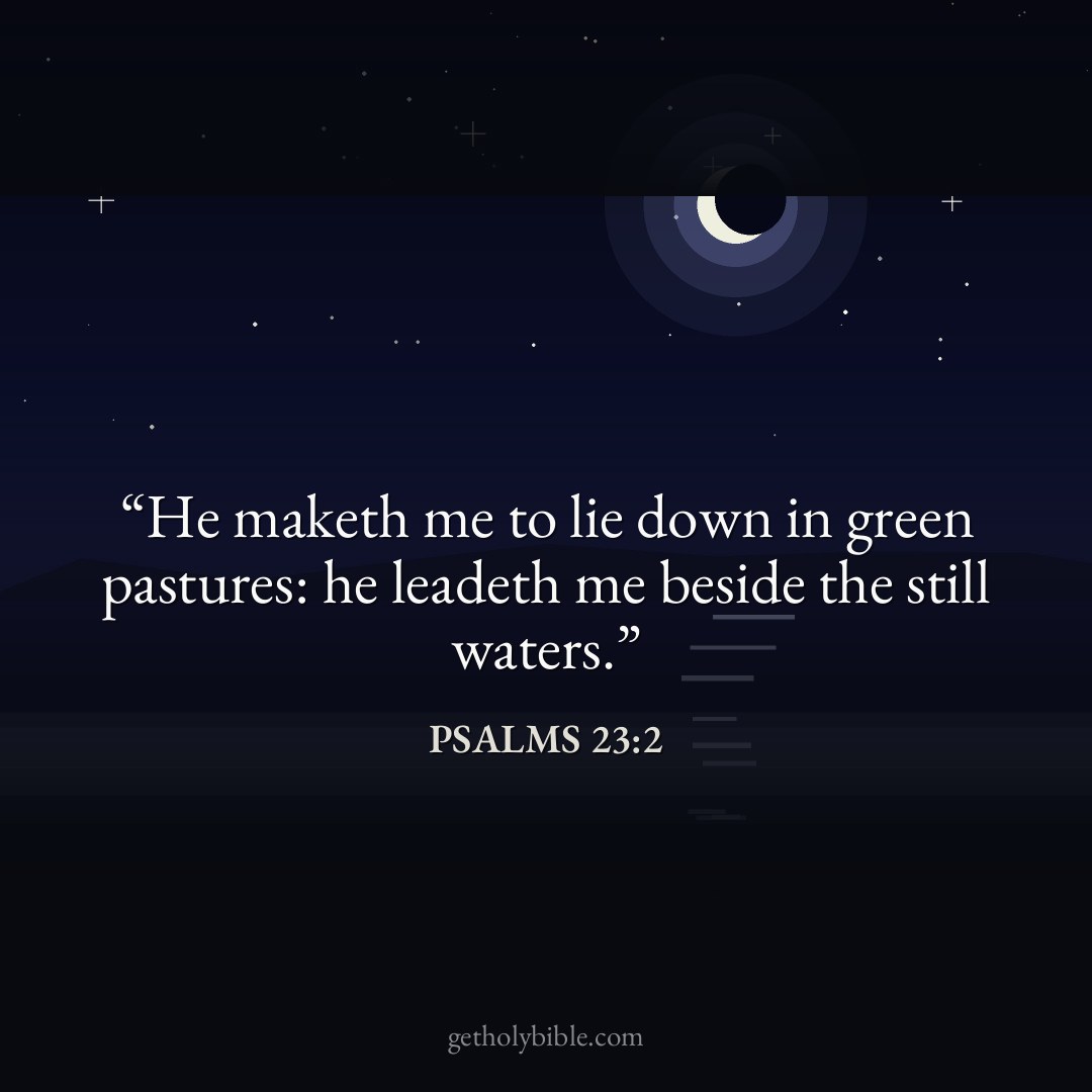 Verse of the Day — Psalms 23:2