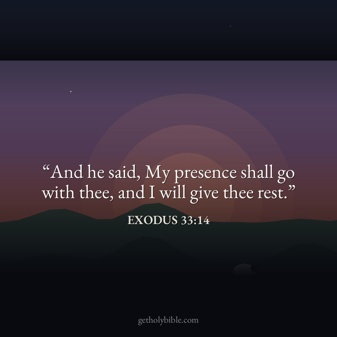 Verse of the Day — Exodus 33:14
