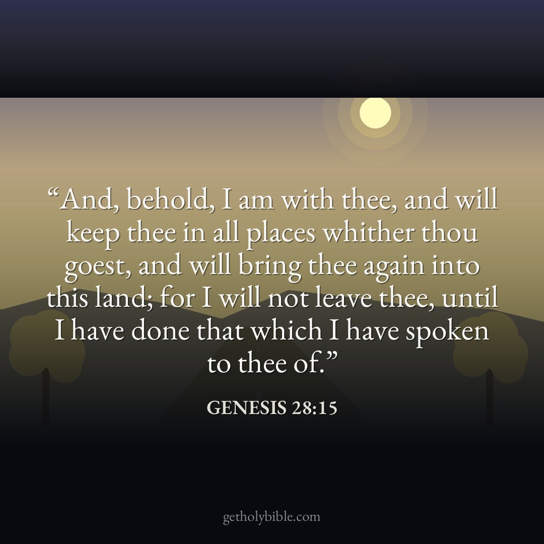 Verse of the Day — Genesis 28:15