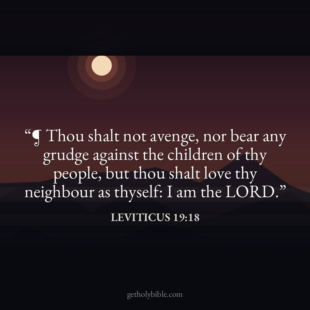 Verse of the Day — Leviticus 19:18