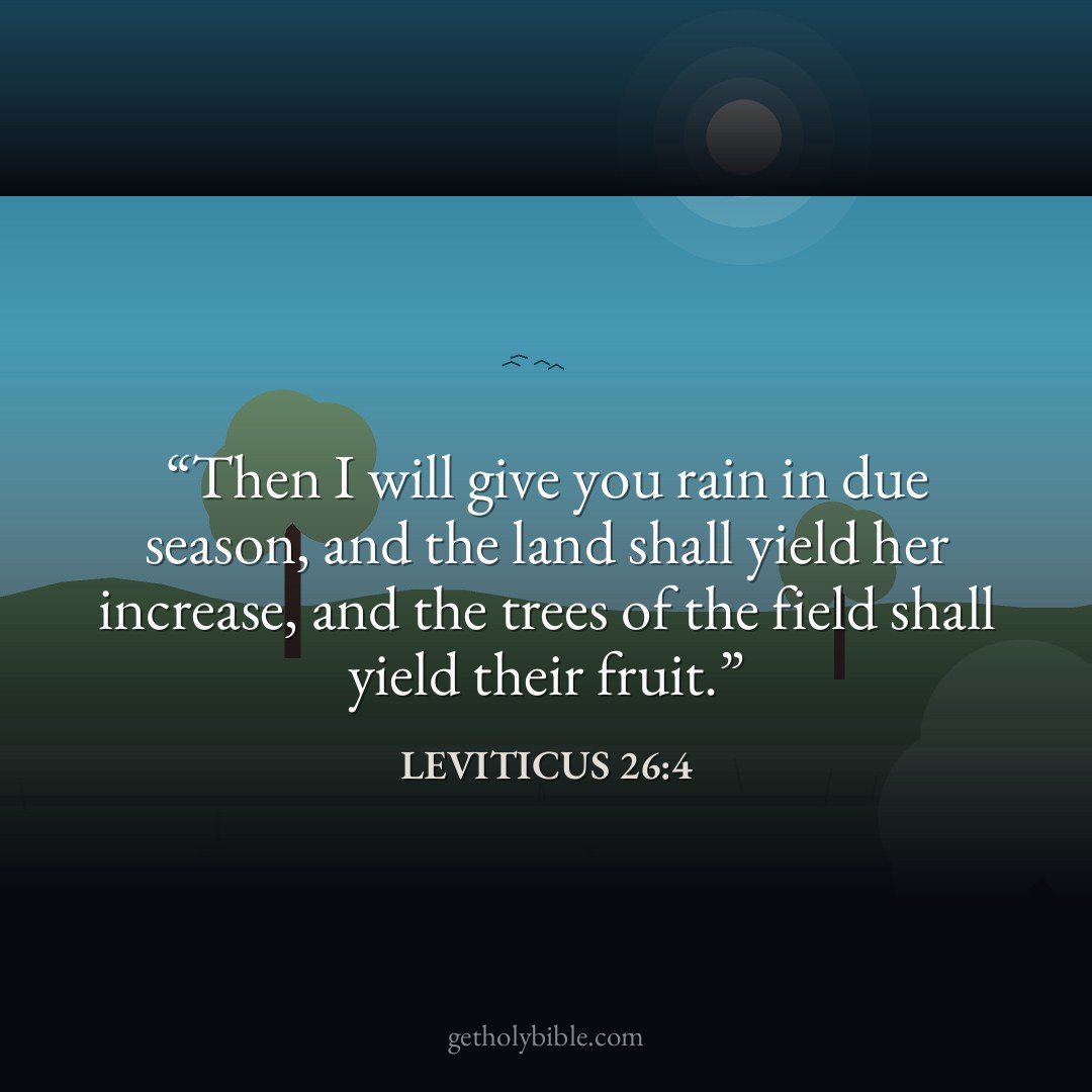 Verse of the Day — Leviticus 26:4