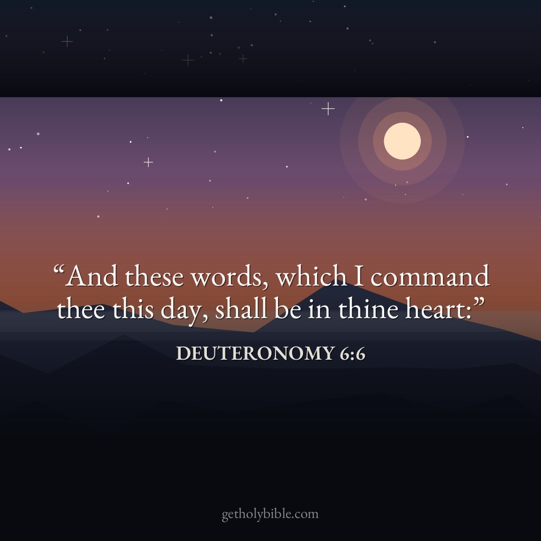 Verse of the Day — Deuteronomy 6:6