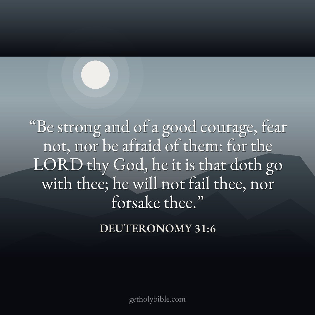 Verse of the Day — Deuteronomy 31:6