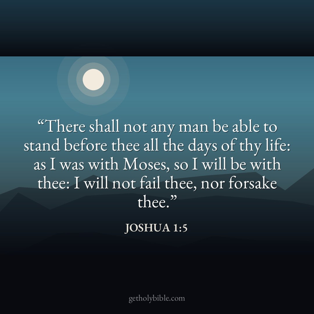 Verse of the Day — Joshua 1:5