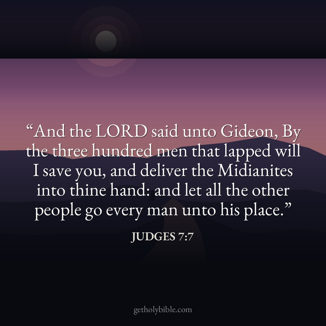 Verse of the Day — Judges 7:7