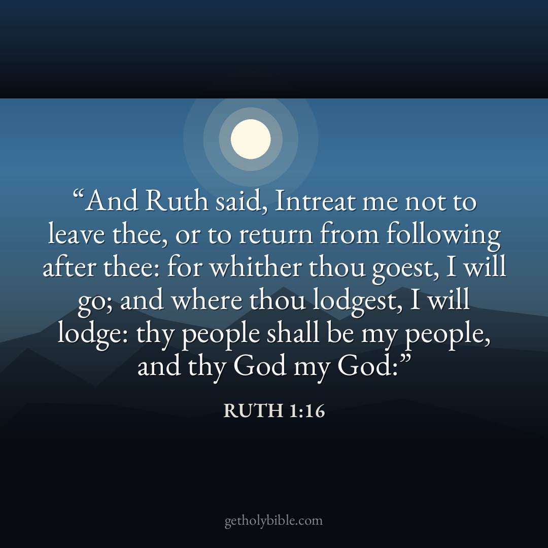 Verse of the Day — Ruth 1:16