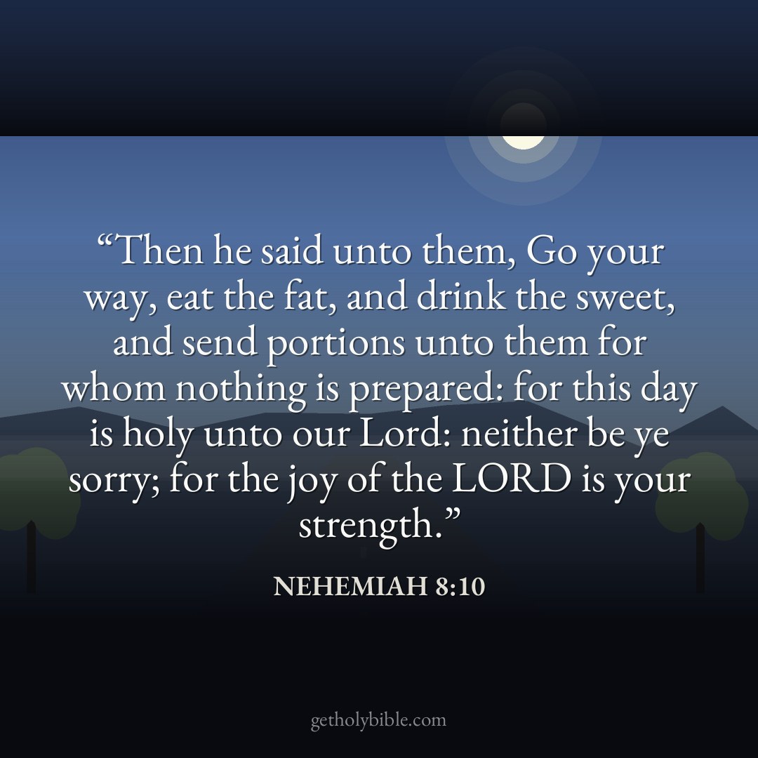 Verse of the Day — Nehemiah 8:10