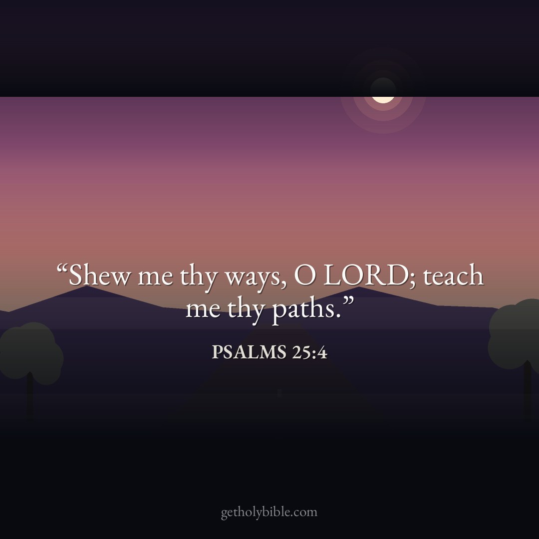 Verse of the Day — Psalms 25:4