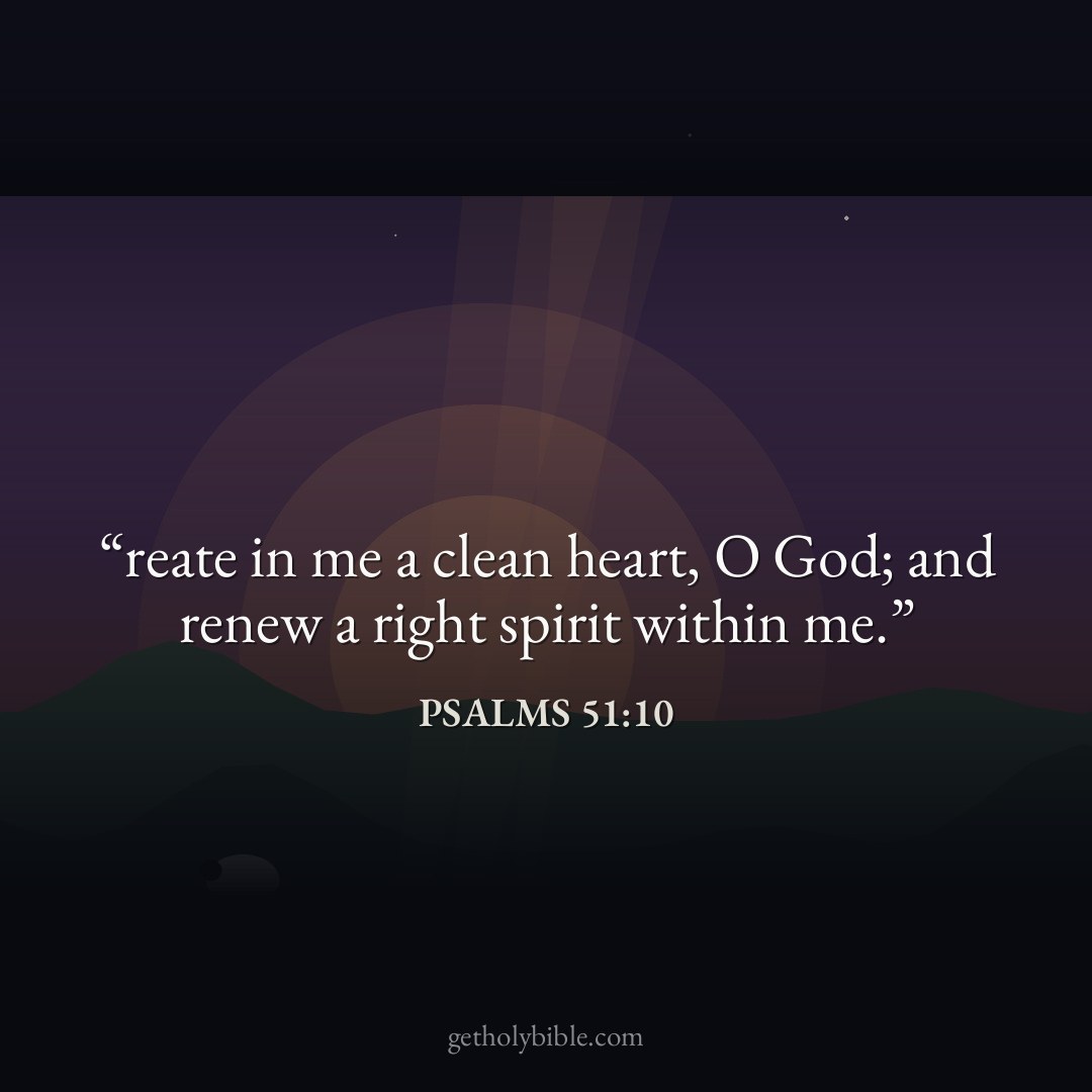Verse of the Day — Psalms 51:10