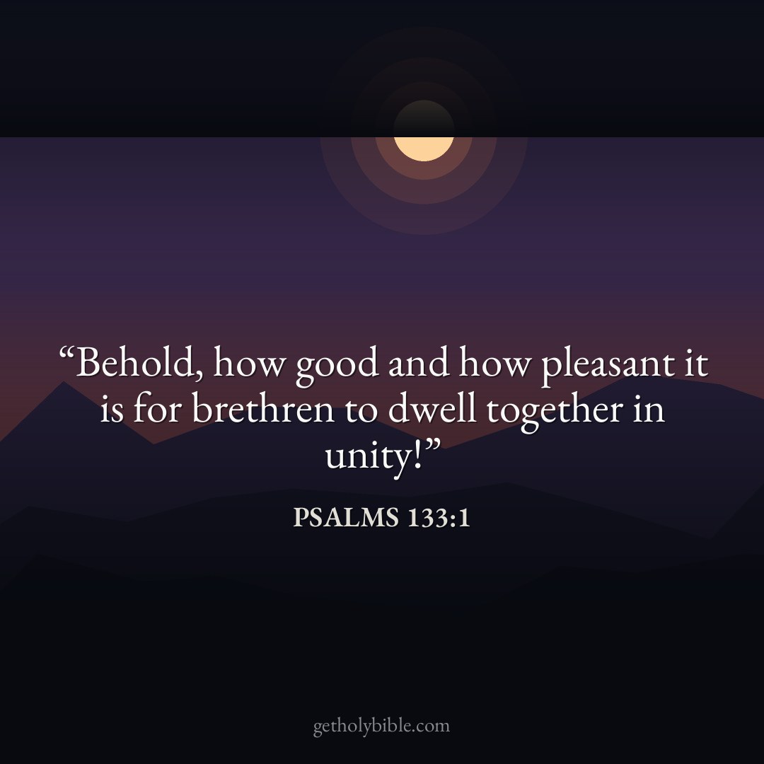 Verse of the Day — Psalms 133:1