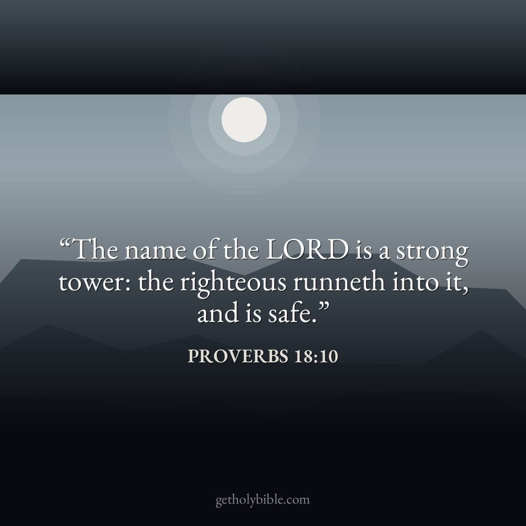 Verse of the Day — Proverbs 18:10