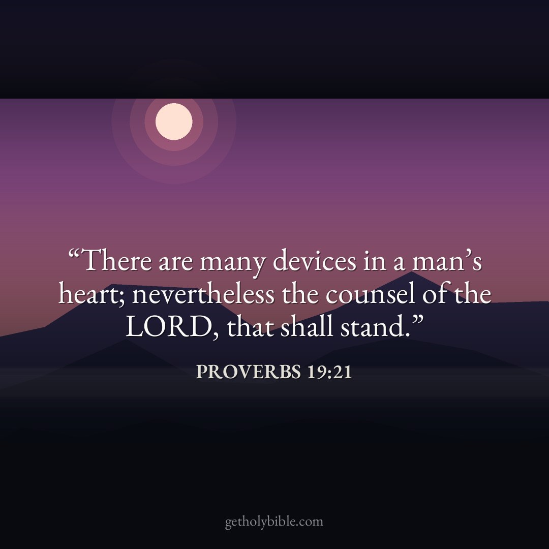Verse of the Day — Proverbs 19:21