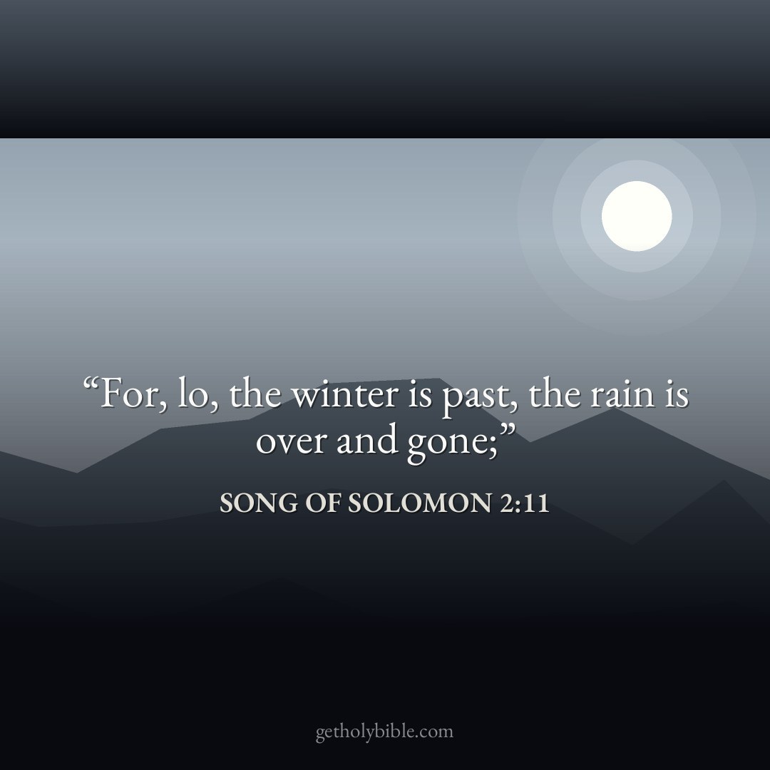 Verse of the Day — Song of Solomon 2:11