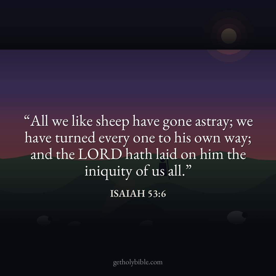 Verse of the Day — Isaiah 53:6