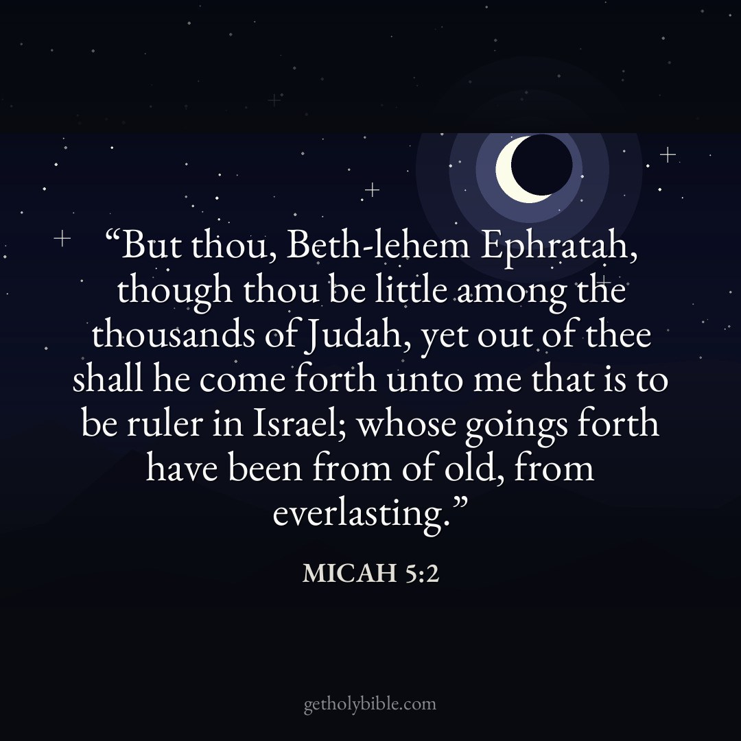 Verse of the Day — Micah 5:2