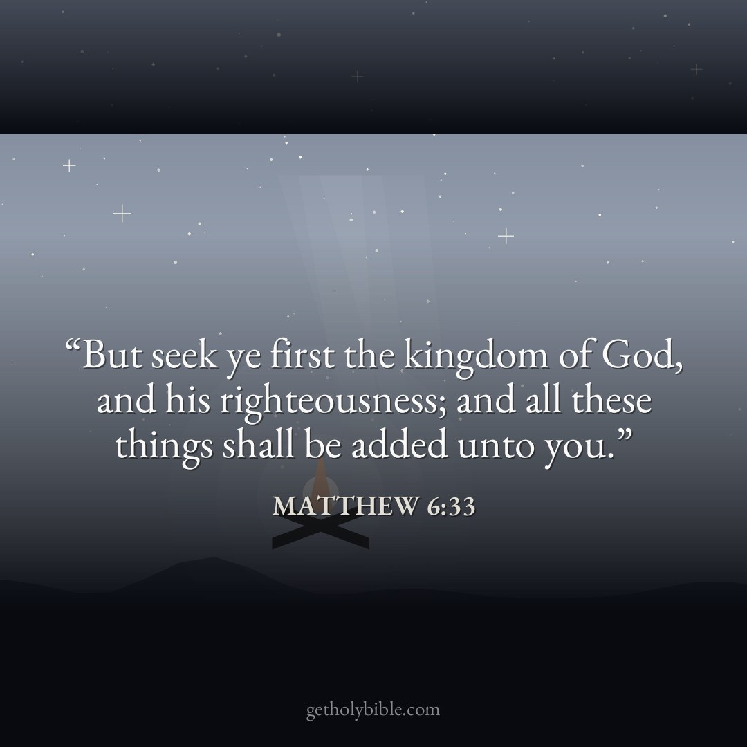 Verse of the Day — Matthew 6:33
