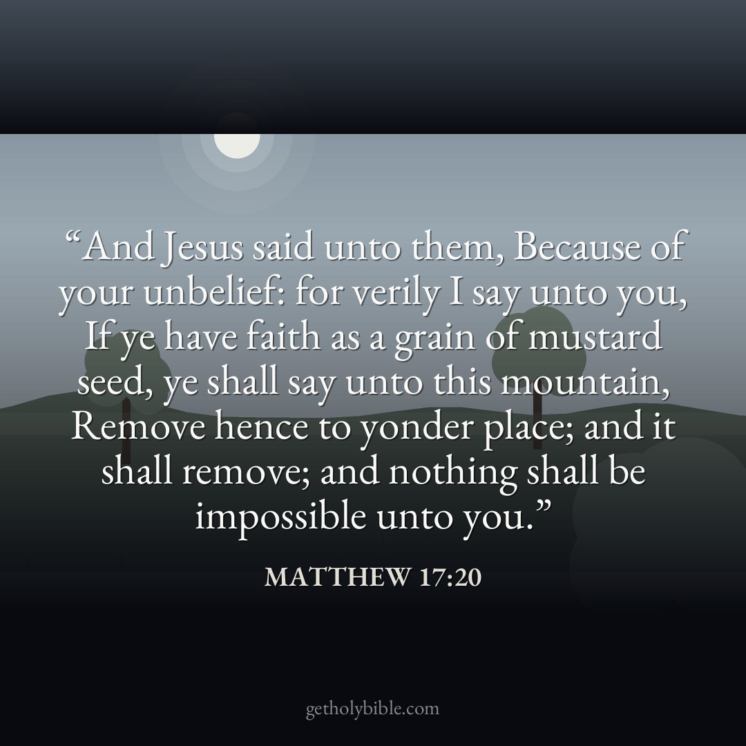 Verse of the Day — Matthew 17:20