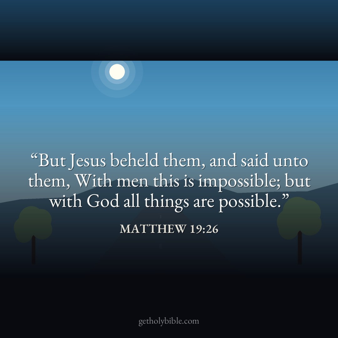 Verse of the Day — Matthew 19:26