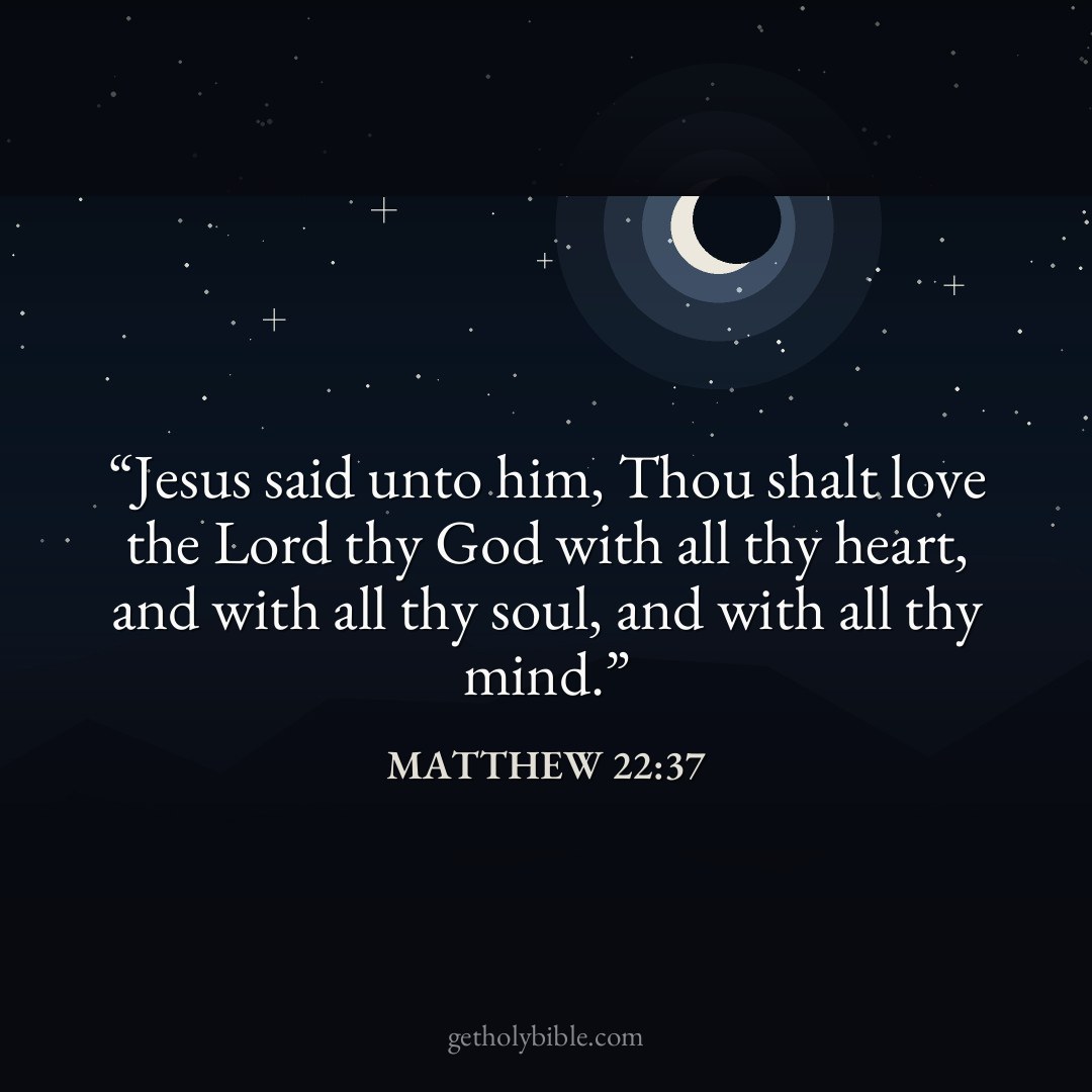 Verse of the Day — Matthew 22:37