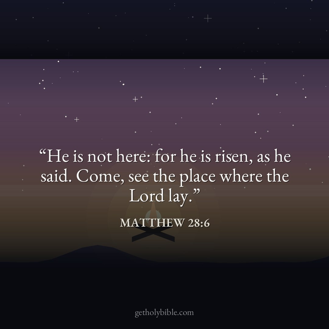 Verse of the Day — Matthew 28:6