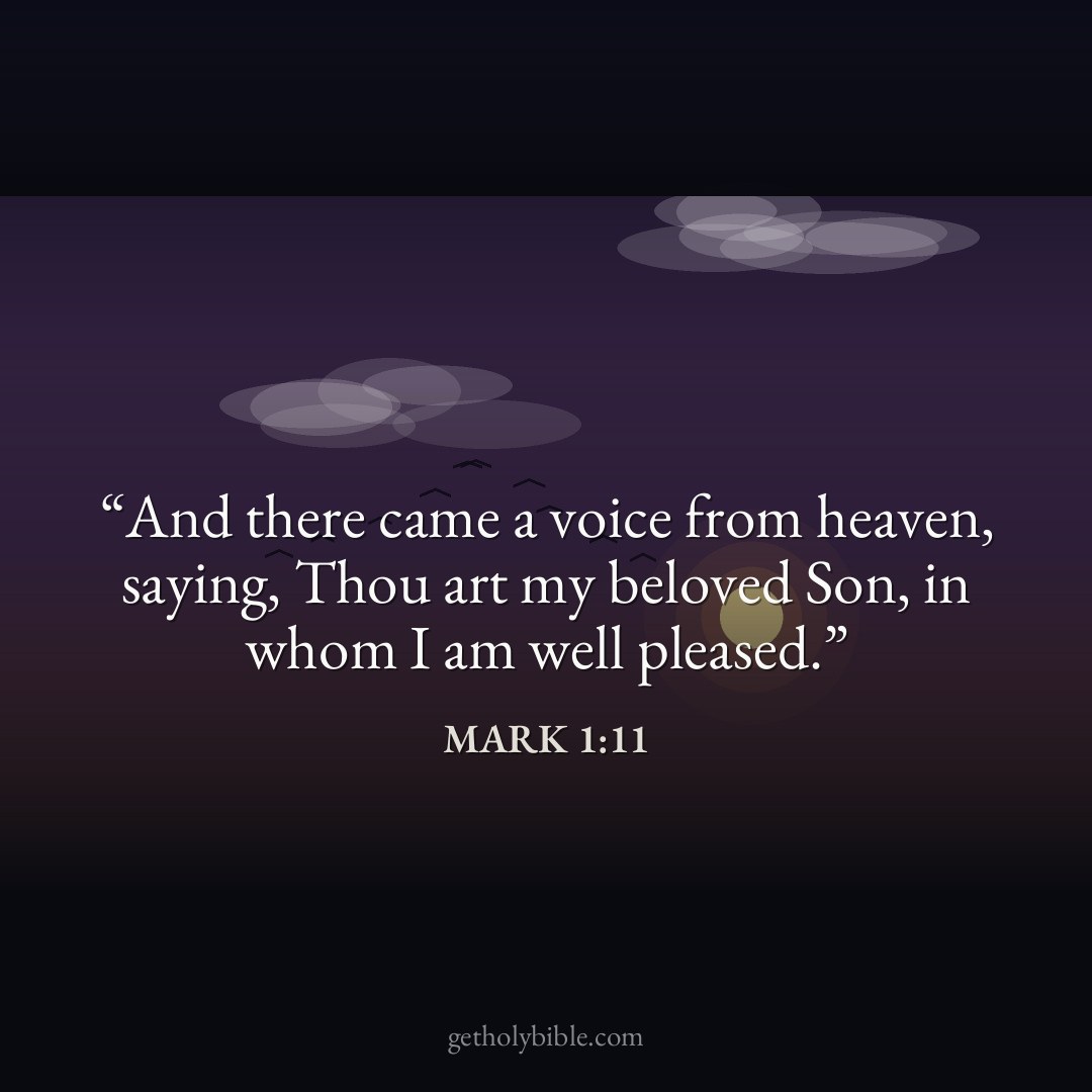 Verse of the Day — Mark 1:11