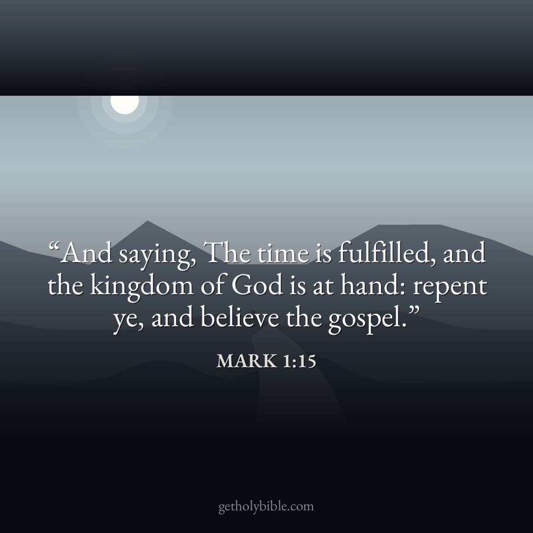 Verse of the Day — Mark 1:15