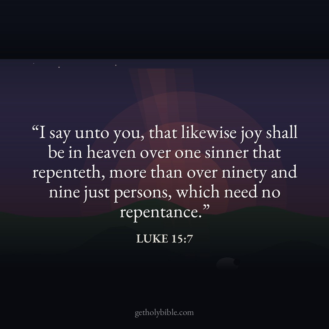 Verse of the Day — Luke 15:7