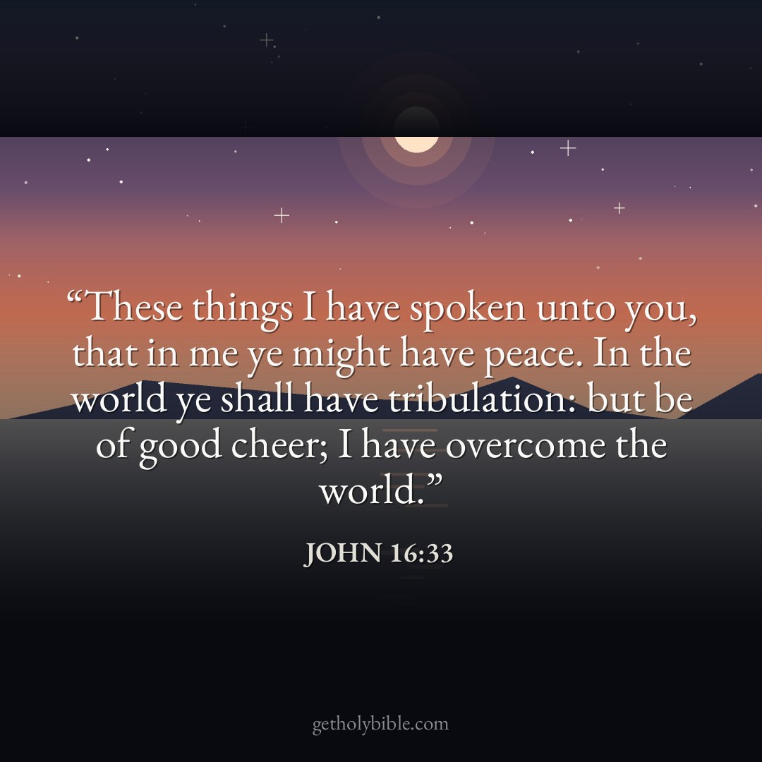 Verse of the Day — John 16:33