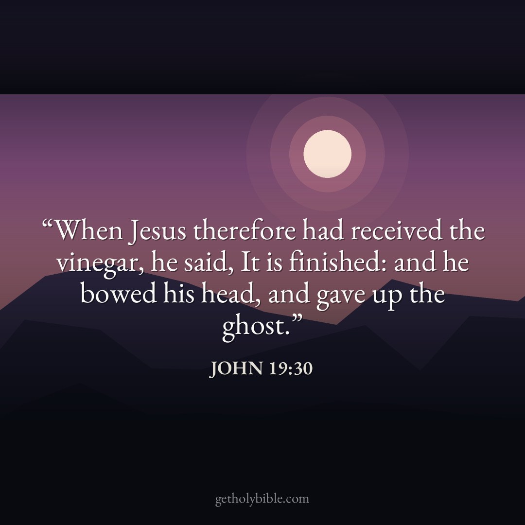 Verse of the Day — John 19:30