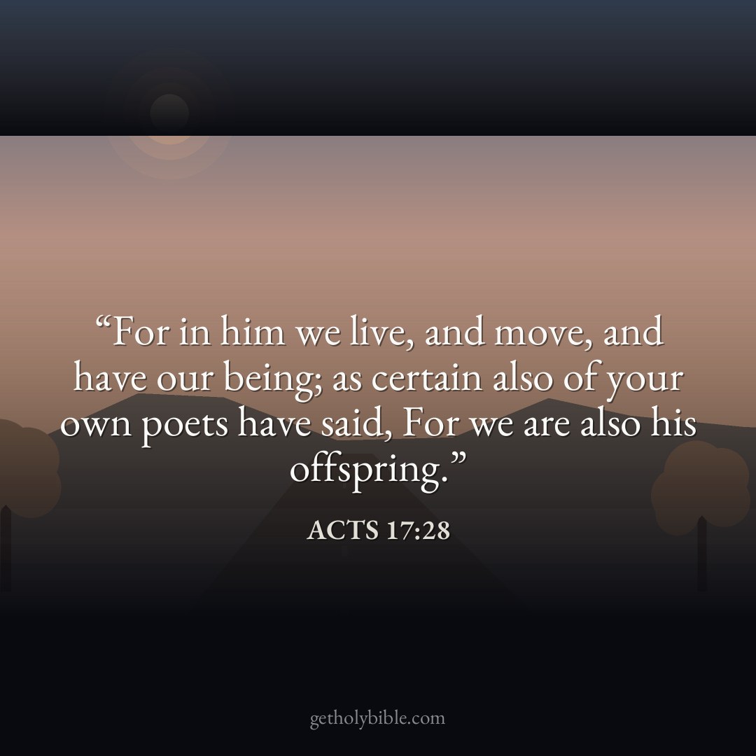 Verse of the Day — Acts 17:28