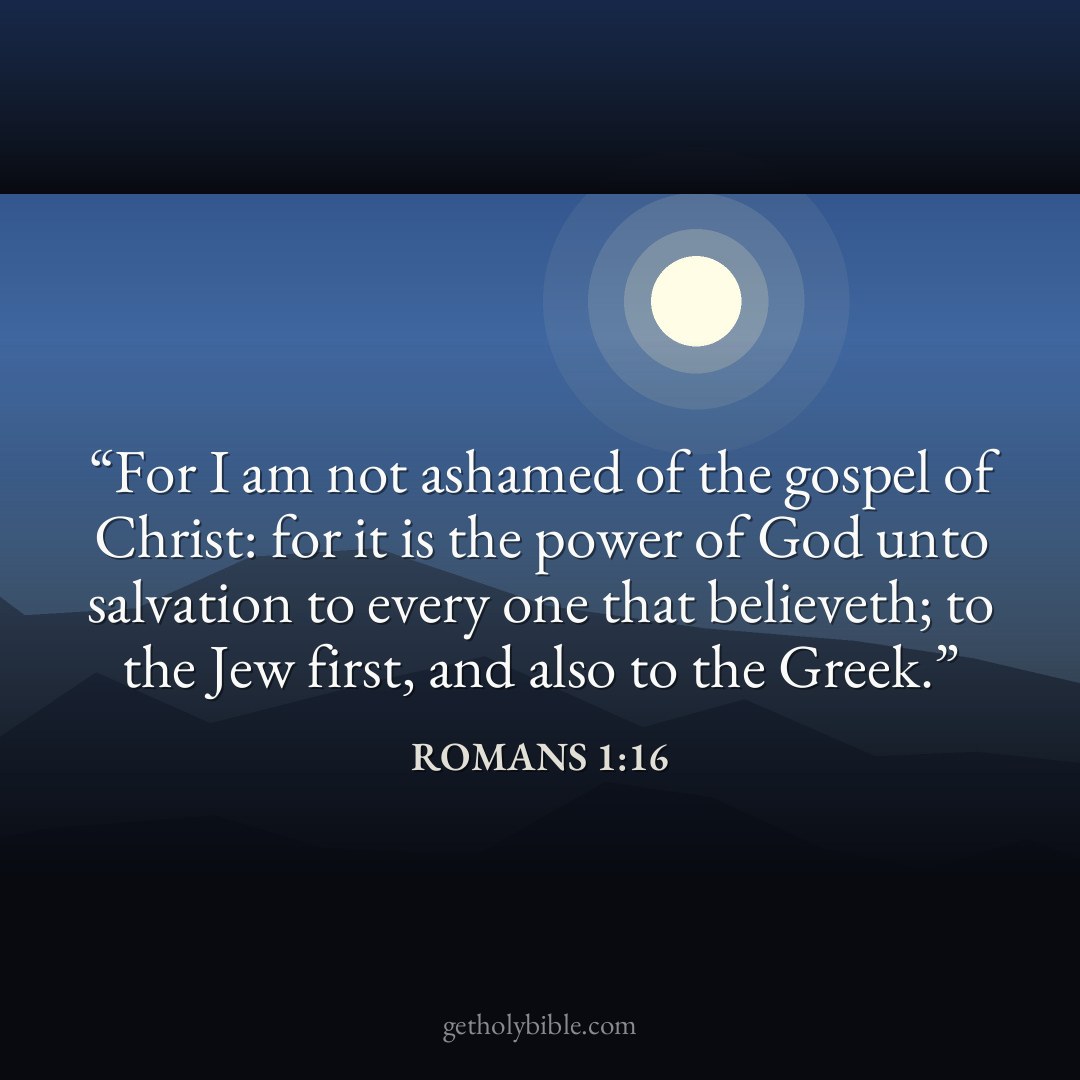 Verse of the Day — Romans 1:16