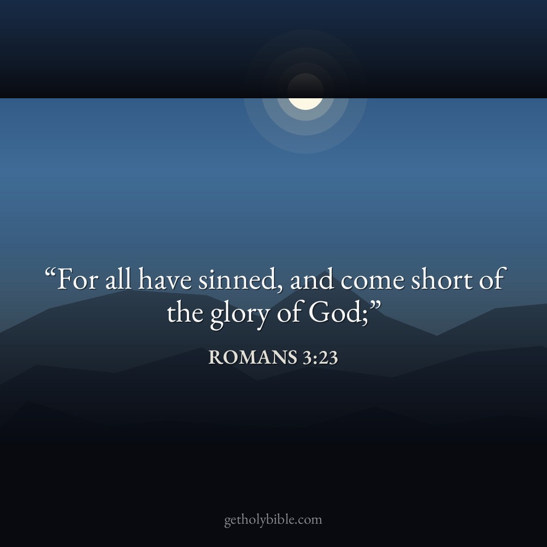 Verse of the Day — Romans 3:23