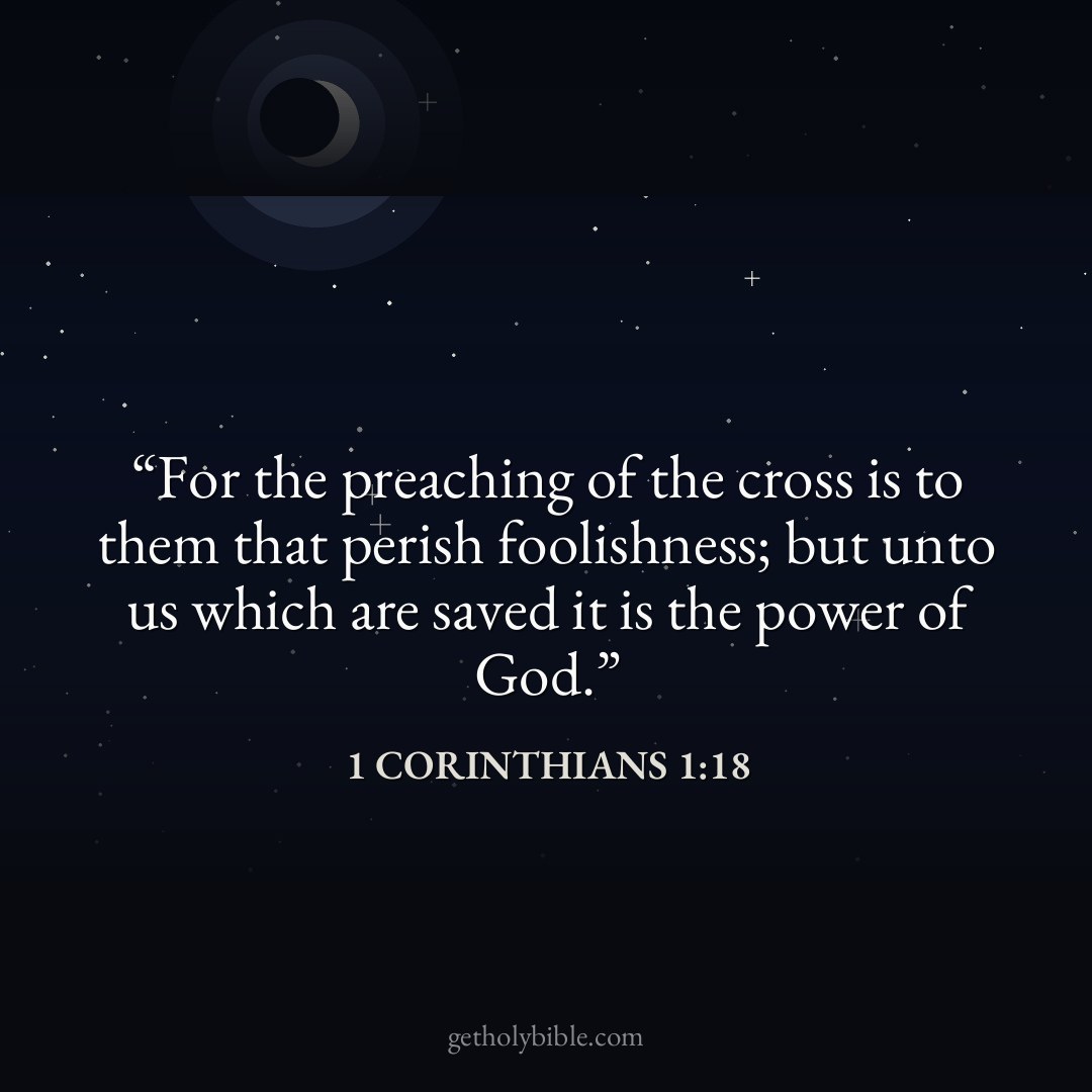 Verse of the Day — 1 Corinthians 1:18