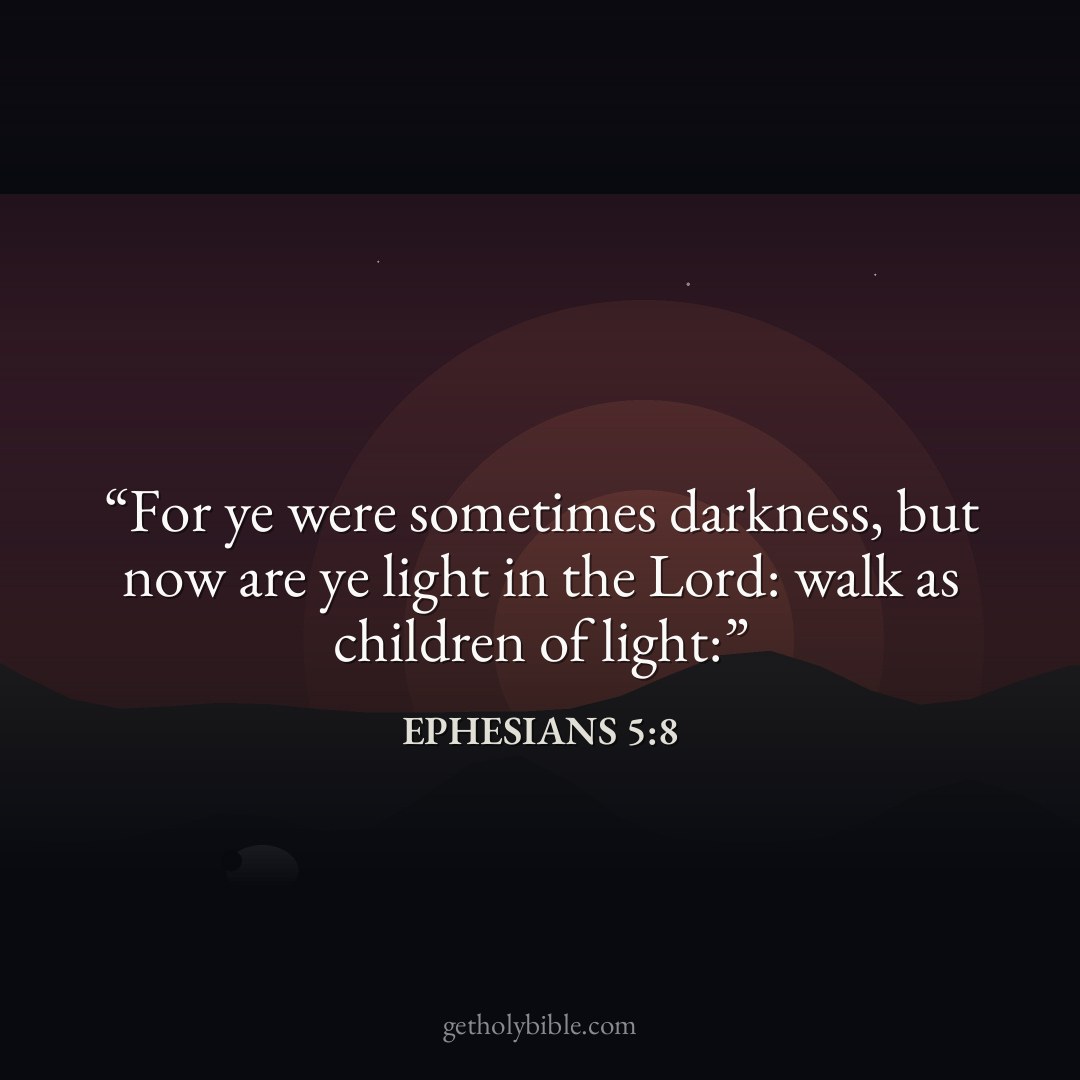 Verse of the Day — Ephesians 5:8