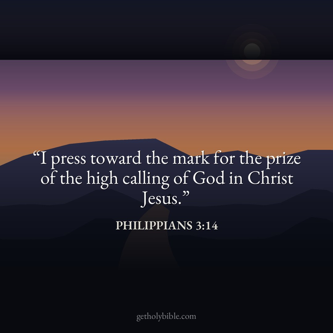Verse of the Day — Philippians 3:14
