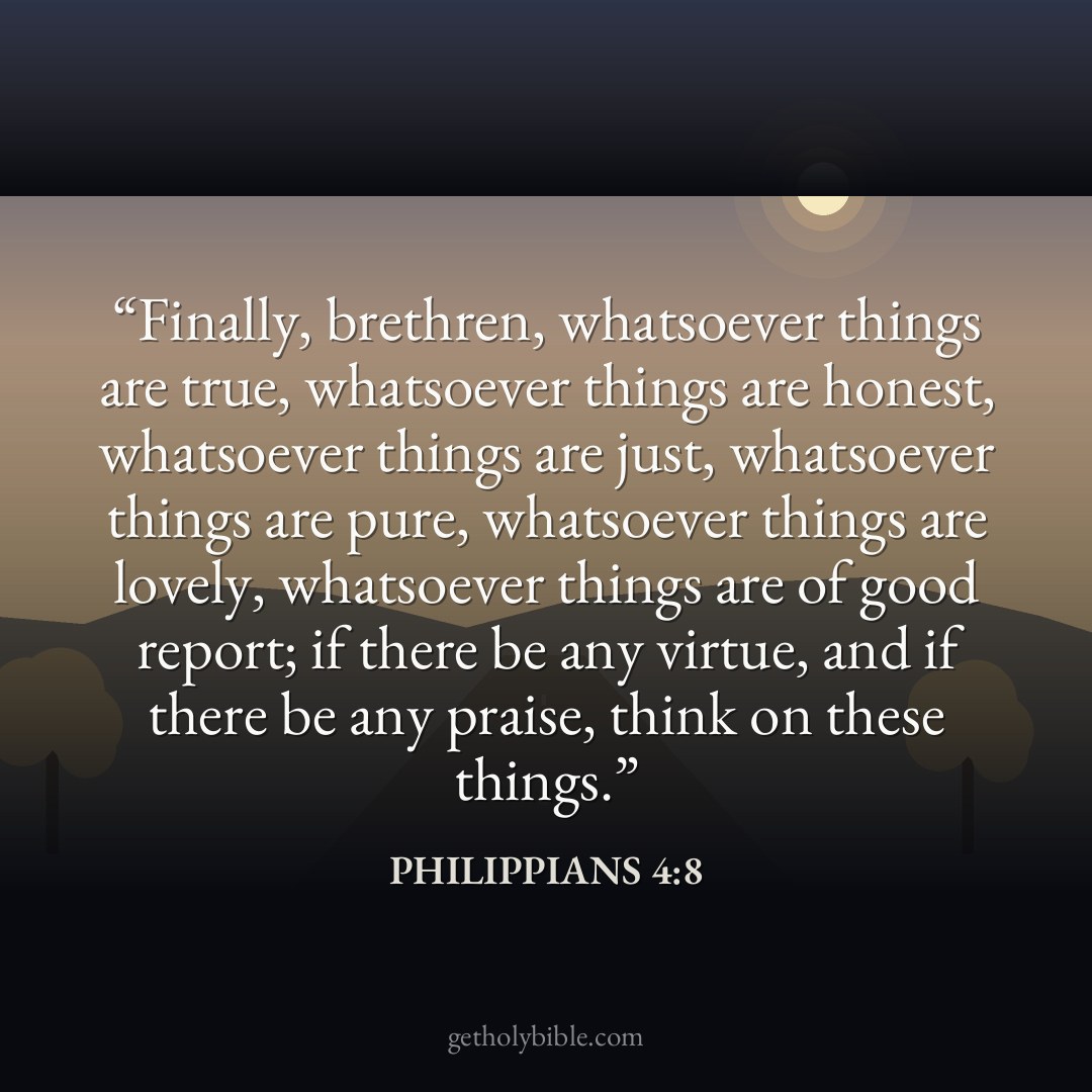 Verse of the Day — Philippians 4:8