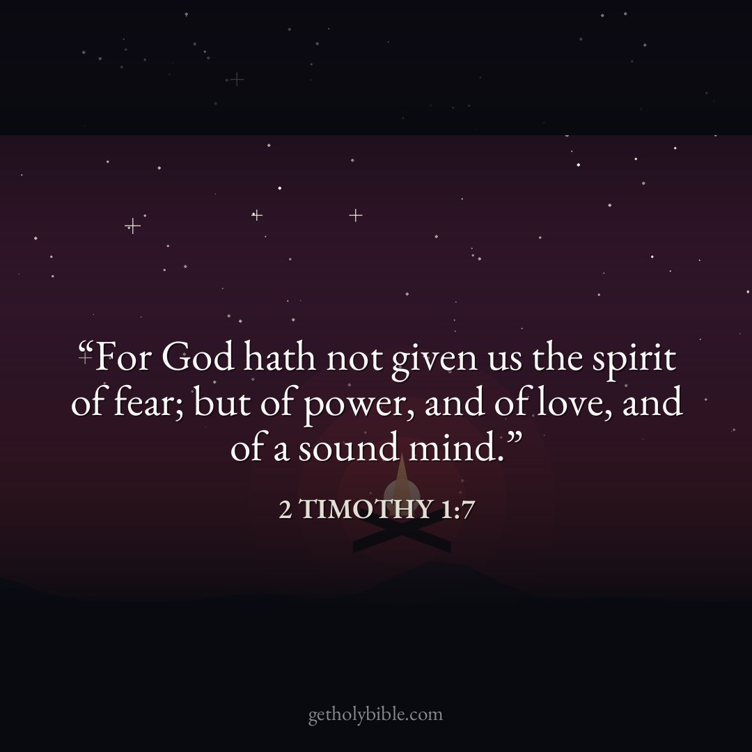 Verse of the Day — 2 Timothy 1:7