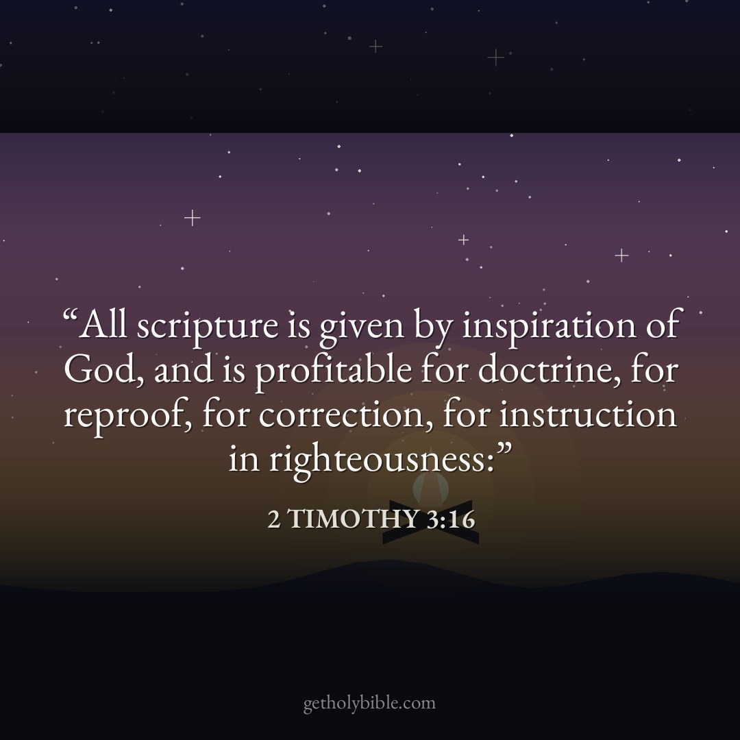 Verse of the Day — 2 Timothy 3:16