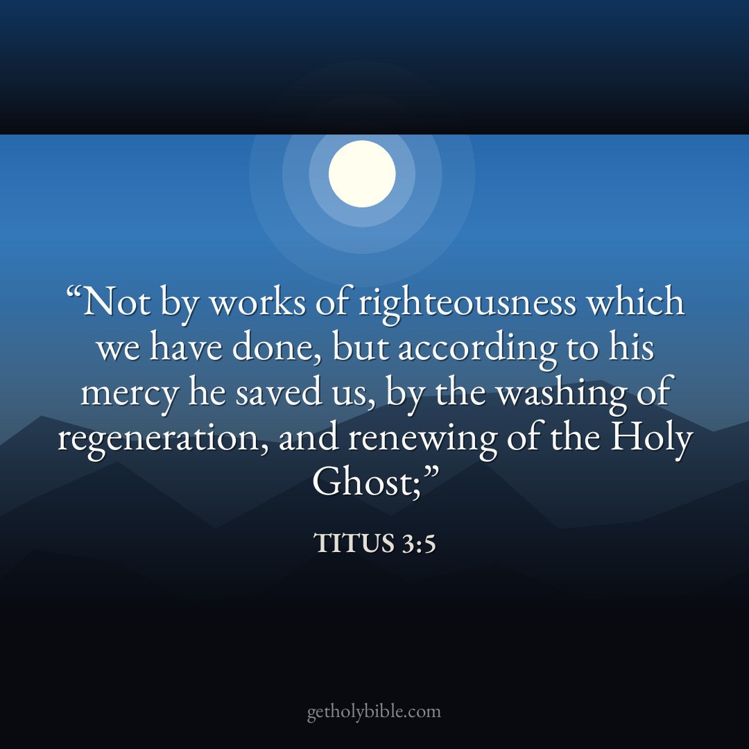 Verse of the Day — Titus 3:5