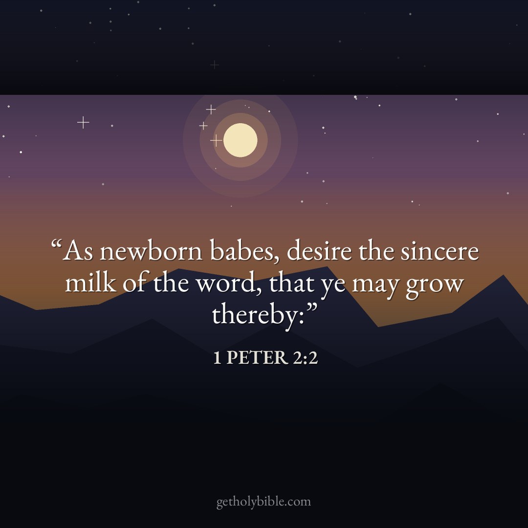 Verse of the Day — 1 Peter 2:2