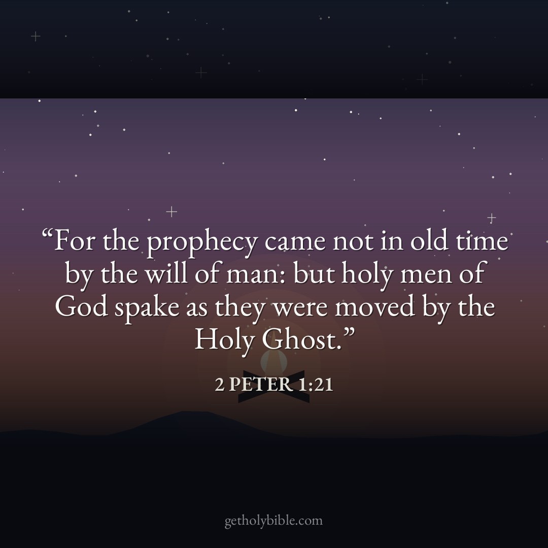 Verse of the Day — 2 Peter 1:21