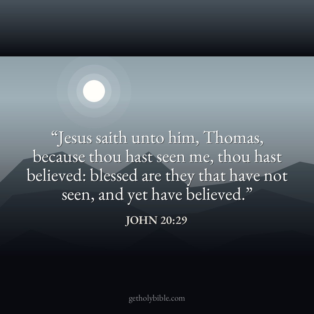 Verse of the Day — John 20:29